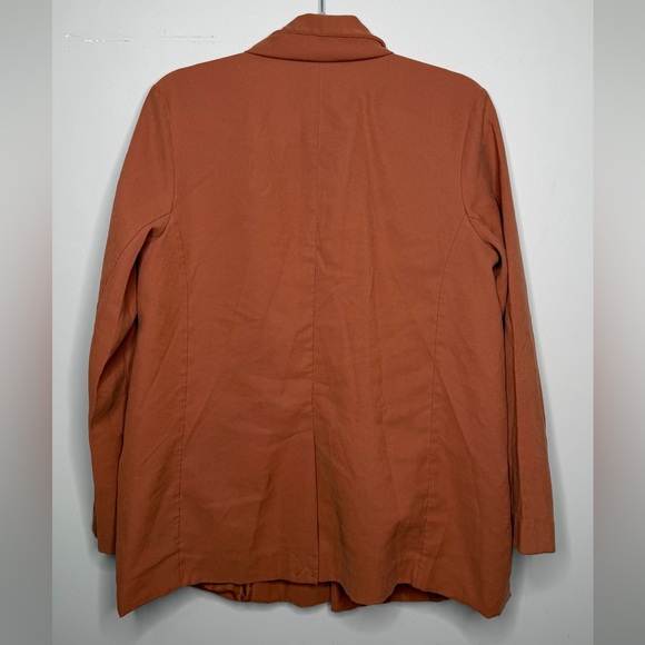 a new day Double-Breasted Blazer Jacket - Rust Orange Baggy Fit - Picture 5 of 5